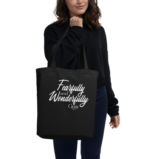 Fearfully and Wonderfully Gray Logo Tote Bag